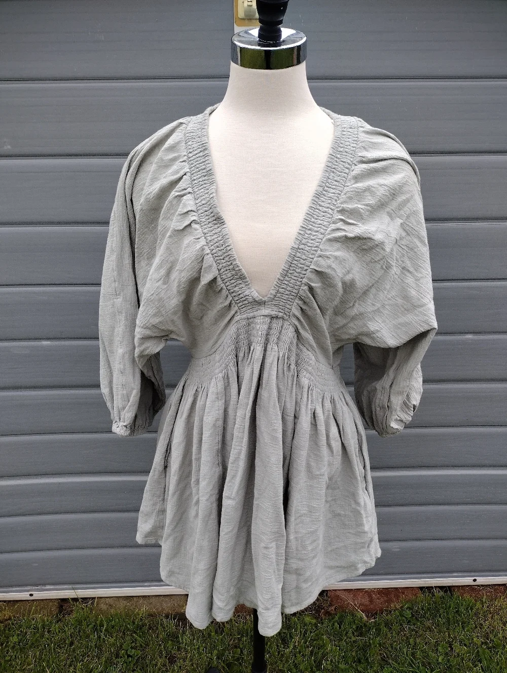 Free People For the moment mini dress Size Large pockets NWOT